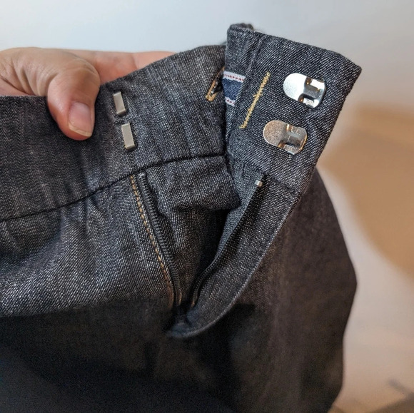 NWT Dockers Low Rise Slightly Curvy Iconic Khaki Grey Wash Denim Trouser Pant 14 - Picture 5 of 12